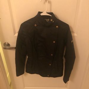Black Military Style Barbour Jacket